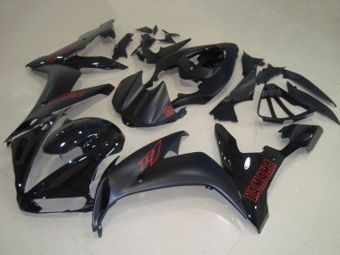 Best 2004-2006 Yamaha YZF R1 Motorcycle Fairings - Glossy Black Matte Black Red UK