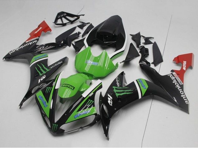 2004-2006 Yamaha YZF R1 Motorcycle Fairings - Glossy Black White Red Green Monster UK