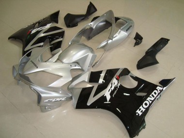 Best 2004-2007 Honda CBR600 F4i Motorcycle Fairing - Silver Glossy Black UK