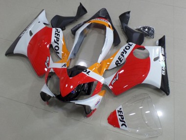 Best 2004-2007 Honda CBR600 F4i Motorcycle Fairings - White Red Yellow Glossy Black Repsol UK