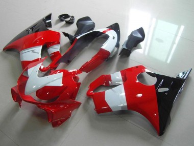 Best 2004-2007 Honda CBR600 F4i Motorcycle Fairing - White Red Glossy Black UK