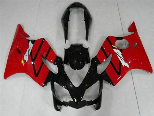 2004-2007 Honda CBR600 F4i Bike Fairings - Red Glossy Black UK