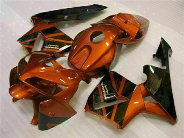 Best 2005-2006 Honda CBR600RR Motorcycle Fairing Kits - Orange Black UK