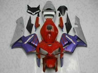Best 2005-2006 Honda CBR600RR Motorcycle Fairings - Red Purple Grey UK