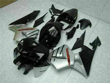 Best 2005-2006 Honda CBR600RR Motorcycle Fairings - Glossy Black Silver UK
