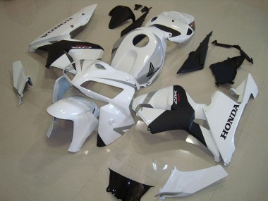 Best 2005-2006 Honda CBR600RR Motorcycle Fairings - Pearl White Matte Black UK