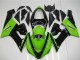 2005-2006 Kawasaki ZX6R Motorcycle Fairing - Green Glossy Black UK