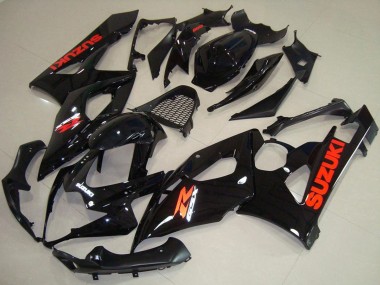 Best 2005-2006 Suzuki GSXR 1000 Motorcycle Fairings - Glossy Black Red Decal UK
