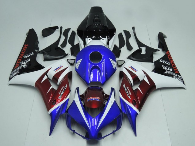 2006-2007 Honda CBR1000RR Motorcycle Fairings - White Burgundy Blue Glossy Black UK