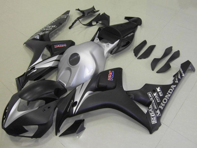 2006-2007 Honda CBR1000RR Motorcycle Fairing Kits - Silver Matte Black UK
