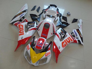 Best 2006-2007 Honda CBR1000RR Motorcycle Fairings - White Red Yellow Glossy Black Givi HRC UK