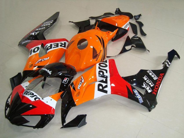 2006-2007 Honda CBR1000RR Motorcycle Fairings - Orange White Red Glossy Black New Repsol UK