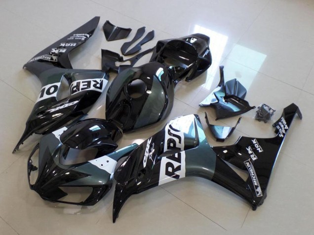 2006-2007 Honda CBR1000RR Motorcycle Fairing - Grey White Glossy Black Repsol UK