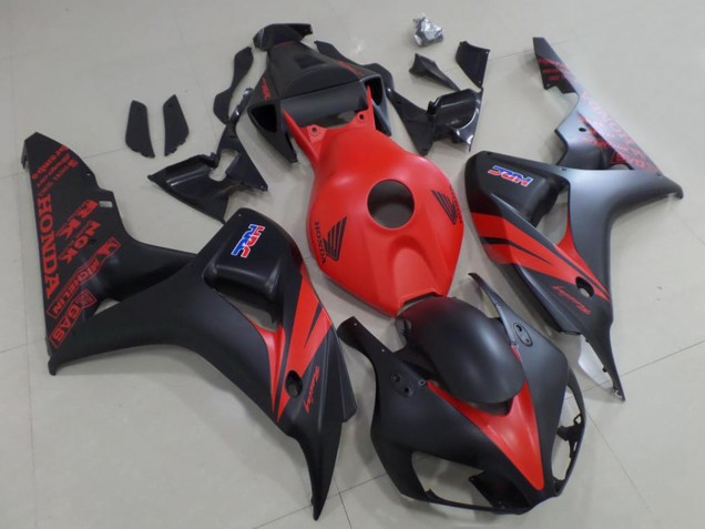 2006-2007 Honda CBR1000RR Motorcycle Fairing - Red Matte Black UK