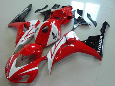 Best 2006-2007 Honda CBR1000RR Motorcycle Fairings Kits - White Red Glossy Black UK