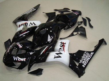 Best 2006-2007 Honda CBR1000RR Motorcycle Fairings - Glossy Black White West UK