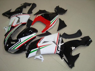 Best 2006-2007 Kawasaki ZX10R Motorcycle Fairings - White Red Black Green UK