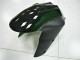 2006-2007 Kawasaki ZX10R Motorcycle Fairing Kits - Glossy Black Red Flame UK