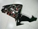 2006-2007 Kawasaki ZX10R Motorcycle Fairing Kits - Glossy Black Red Flame UK