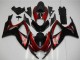 2006-2007 Suzuki GSXR 600/750 Motorcycle Fairing - Red Glossy Black UK