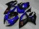 2006-2007 Suzuki GSXR 600/750 Motorcycle Fairings - Blue Matte Black Red UK