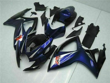 Best 2006-2007 Suzuki GSXR 600/750 Motorcycle Fairings - Glossy Black Blue UK