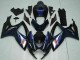 2006-2007 Suzuki GSXR 600/750 Motorcycle Fairings - Glossy Black Blue UK