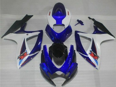 Best 2006-2007 Suzuki GSXR 600/750 Motorcycle Fairings - White Blue Black Red UK