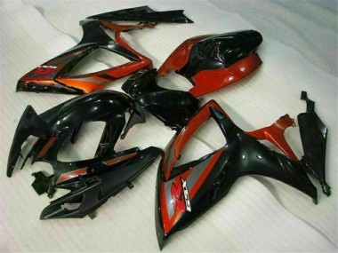 Best 2006-2007 Suzuki GSXR 600/750 Motorcycle Fairings - Glossy Black Red UK