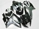 2006-2007 Suzuki GSXR 600/750 Motorcycle Fairings - Silver Glossy Black UK