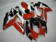 2006-2007 Suzuki GSXR 600/750 Motorcycle Fairings - White Red Glossy Black Stripe UK