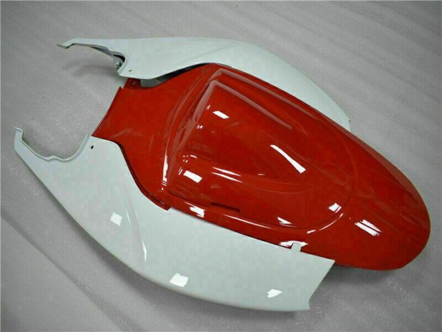2006-2007 Suzuki GSXR 600/750 Motorcycle Fairings - White Red Glossy Black Stripe UK