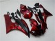 2006-2007 Yamaha YZF R6 Motorcycle Fairing Kits - Red Matte Black UK