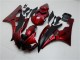 2006-2007 Yamaha YZF R6 Motorcycle Fairing Kits - Red Matte Black UK