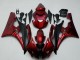 2006-2007 Yamaha YZF R6 Motorcycle Fairing Kits - Red Matte Black UK