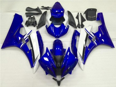 Best 2006-2007 Yamaha YZF R6 Motorcycle Fairings - Blue White Black UK