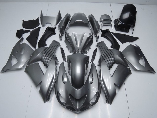 2006-2011 Kawasaki ZX14R ZZR1400 Motorcycle Fairings - Glossy Grey UK