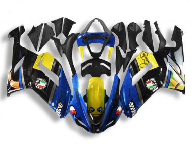 Best 2007-2008 Kawasaki ZX6R Motorcycle Fairings - Blue Shark UK