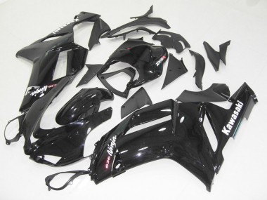 Best 2007-2008 Kawasaki ZX6R Motorcycle Fairings - Glossy Black UK