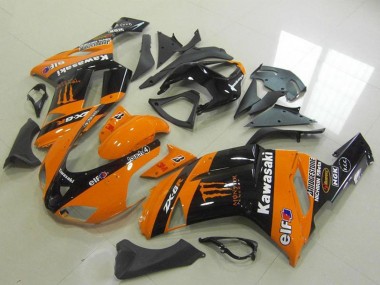 Best 2007-2008 Kawasaki ZX6R Motorcycle Fairings - Orange Monster UK