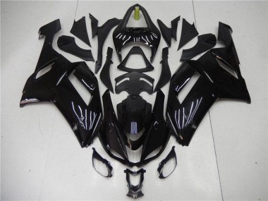 Best 2007-2008 Kawasaki ZX6R Abs Motorcycle Fairing - Glossy Black UK