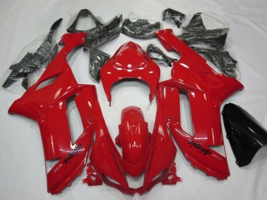 Best 2007-2008 Kawasaki ZX6R Motorcycle Fairings - Red UK