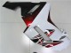 2007-2008 Kawasaki ZX6R Motorcycle Fairings - White Black Red UK