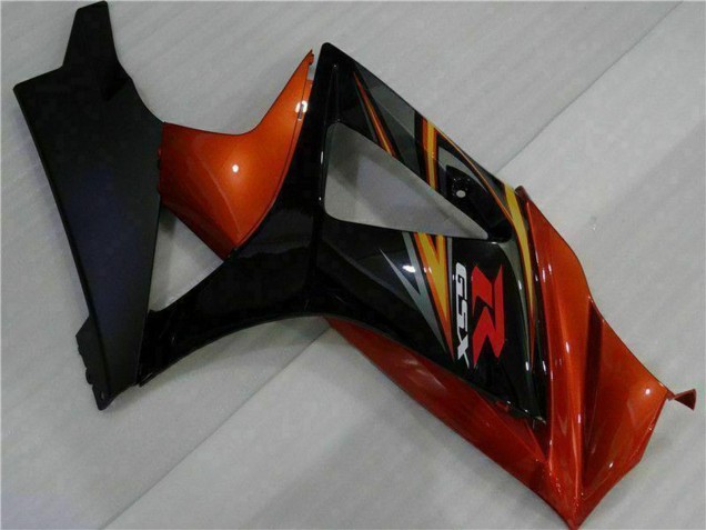 2007-2008 Suzuki GSXR 1000 Motorcycle Fairings - Black Orange UK