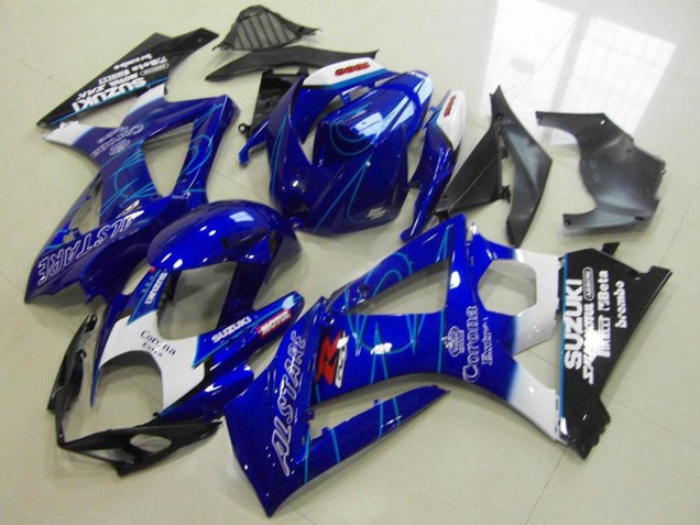 2007-2008 Suzuki GSXR 1000 Motorcycle Fairing - Blue White Black Corona UK