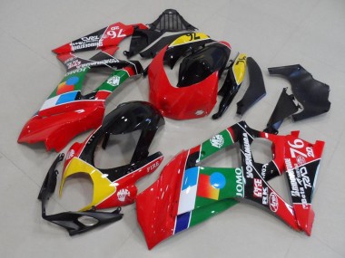 Best 2007-2008 Suzuki GSXR 1000 Motorcycle Fairings - Red Yellow Black Blue White Green UK