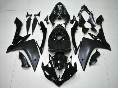 Best 2007-2008 Yamaha YZF R1 Motorcycle Fairings - Glossy Black Matte Black UK