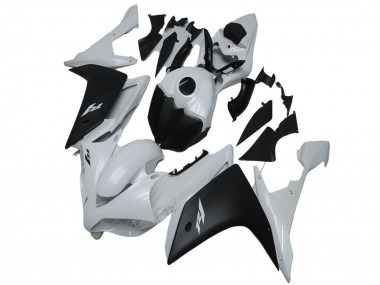 Best 2007-2008 Yamaha YZF R1 Motorcycle Fairing - White Matte Black UK