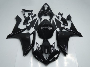 Best 2007-2008 Yamaha YZF R1 Motorcycle Fairings - Glossy Black UK