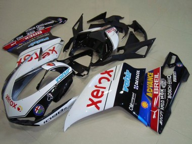 Best 2007-2014 Ducati 1098 Motorcycle Fairings - White Blue Red Glossy Black Black Xerox Valsir UK